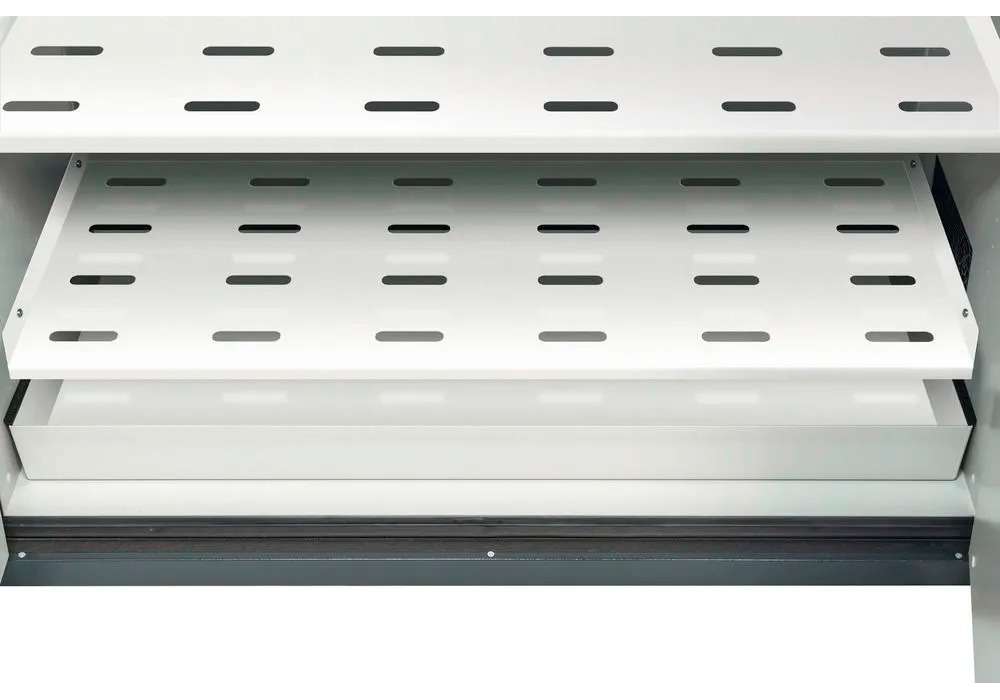 Asecos lithium-ion storage cabinet, 90 Min fire resistant, 5 Shelves, 2 Doors - 6