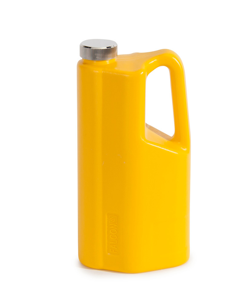 Safety Can - Poly - FALCON - Screw Cap - 0.5 Gallon - Yellow - 2