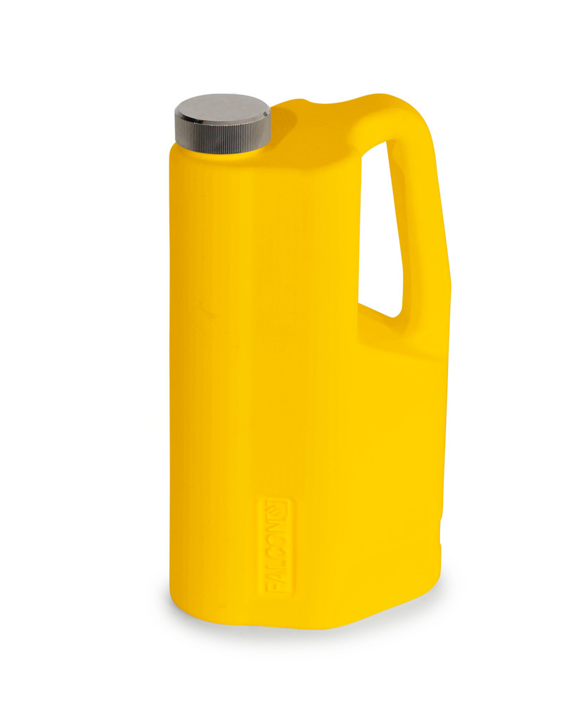 Safety Can - Poly - FALCON - Screw Cap - 0.5 Gallon - Yellow - 1