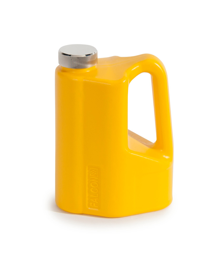 Safety Can - Poly - FALCON - Screw Cap - 0.25 Gallon - Yellow - 3