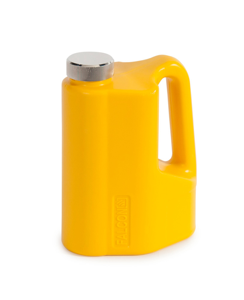 Safety Can - Poly - FALCON - Screw Cap - 0.25 Gallon - Yellow - 4