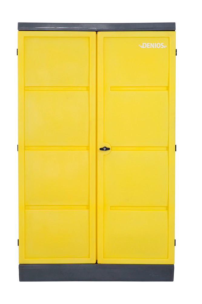 Környezetvédelmi szekrény PolyStore, sz: 120 cm, műa., 4 horganyz. polclappal, 2-ajtós, típ. PS 1220 - 2