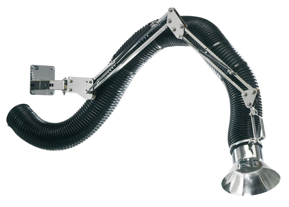 ATEX extraction arm with stainless steel frame, 3 m long - 1