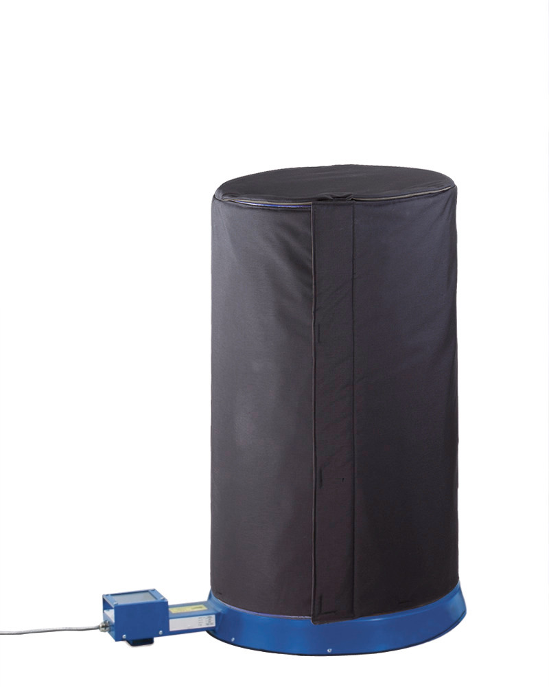 Insulating hood for 200 litre drums, made of Teflon-coated polyester, with filling valve - 1