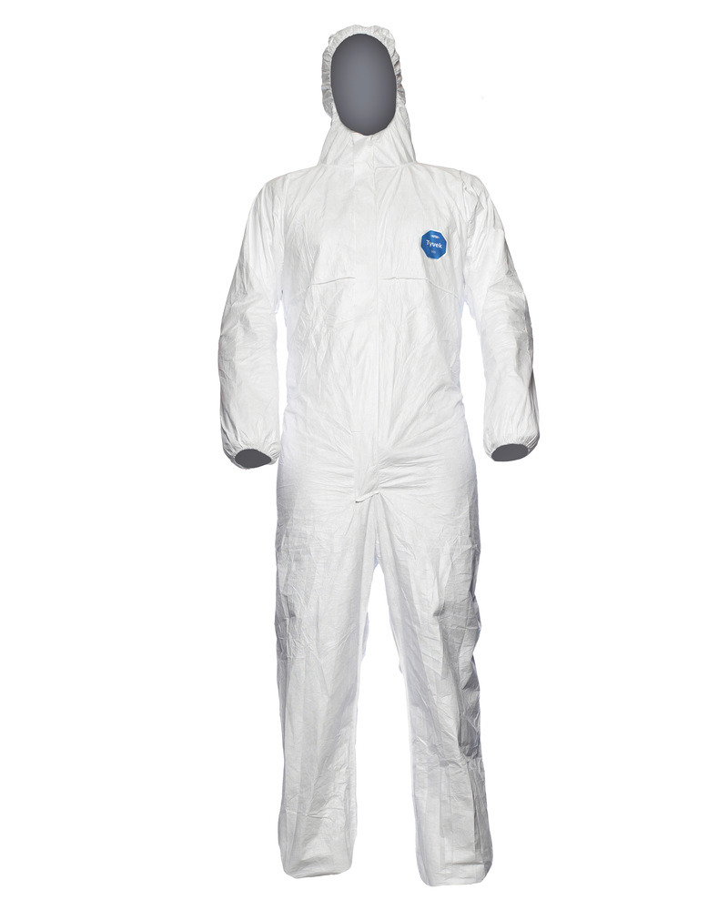 Chemical Protective overall Tychem Classic, CE/PPE category III, models 5, 6, size XXL, white - 1