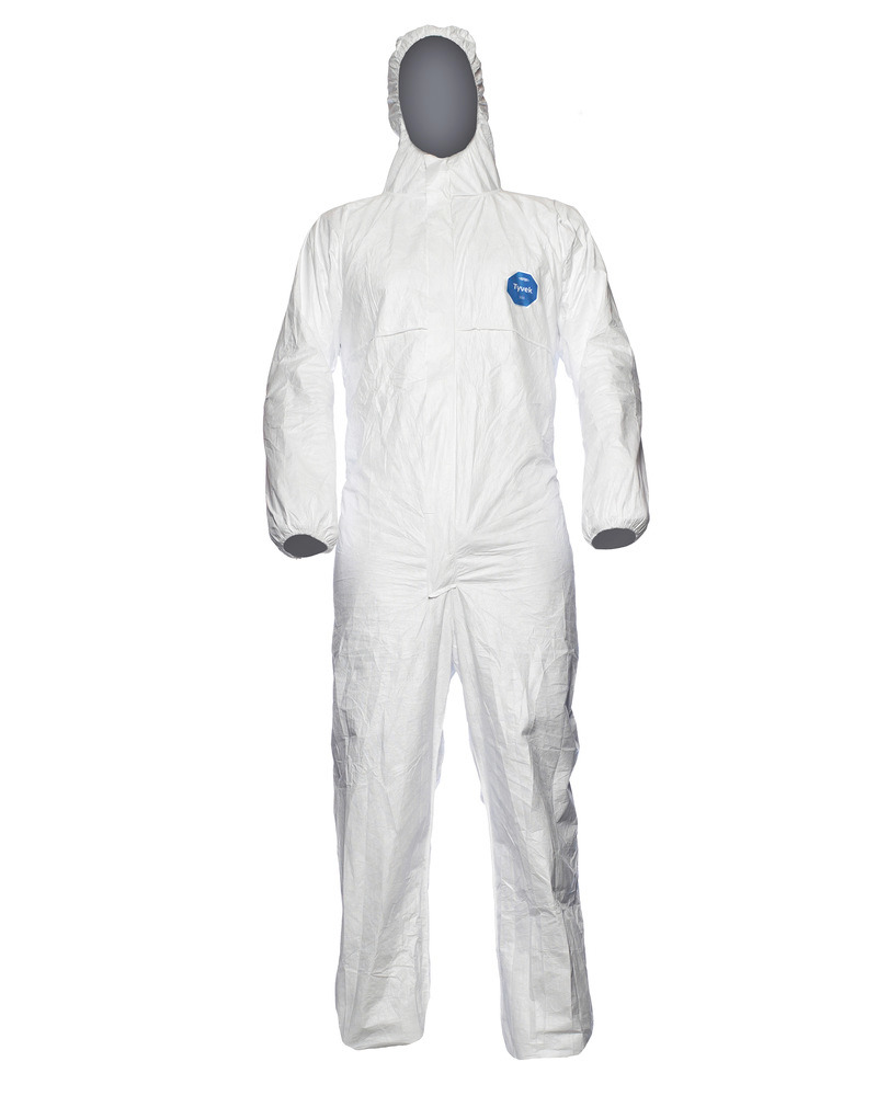 Chemical Protective overall Tychem Classic, CE/PPE category III, models 5, 6, size L, white - 1