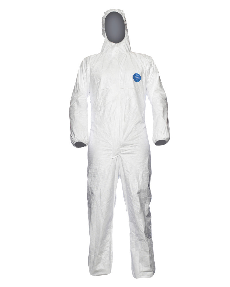 Chemical Protective overall Tychem Classic, CE/PPE category III, models 5, 6, size M, white - 1