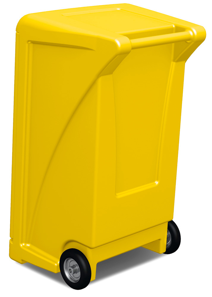 Kit antipollution mobile DENSORB Hydrocarbures, absorbants en caddy jaune de sécurité Extra Large - 4