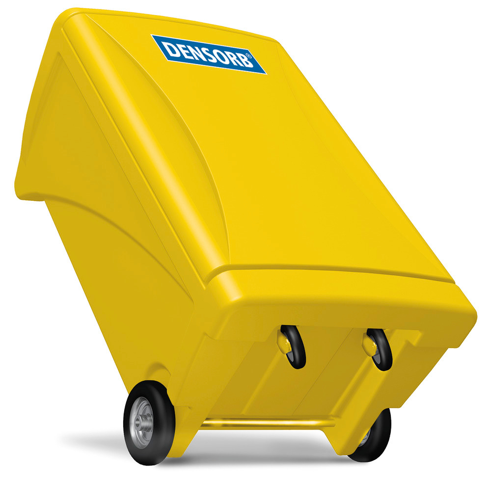 Kit antipollution mobile DENSORB Hydrocarbures, absorbants en caddy jaune de sécurité Extra Large - 6