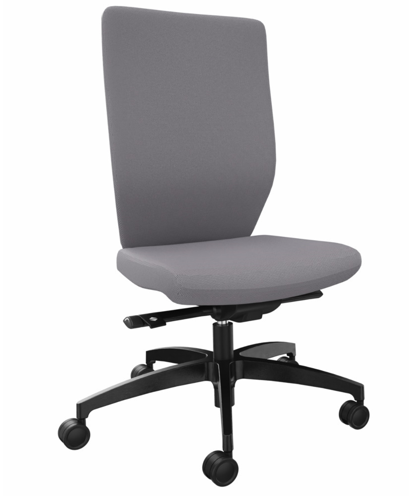 Chaise de bureau DENIOS Stilo ES operator, technique Syncro-Quickshift, gris - 1