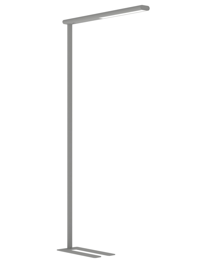 LED-Standleuchte Pandia, stufenlos dimmbar, silber, H 1950 mm