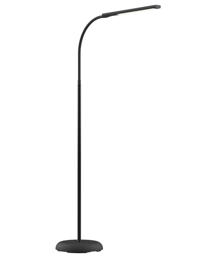 LED-Arbeitsplatzleuchte Despina, stufenlos dimmbar, mit Standfuß, schwarz - 1