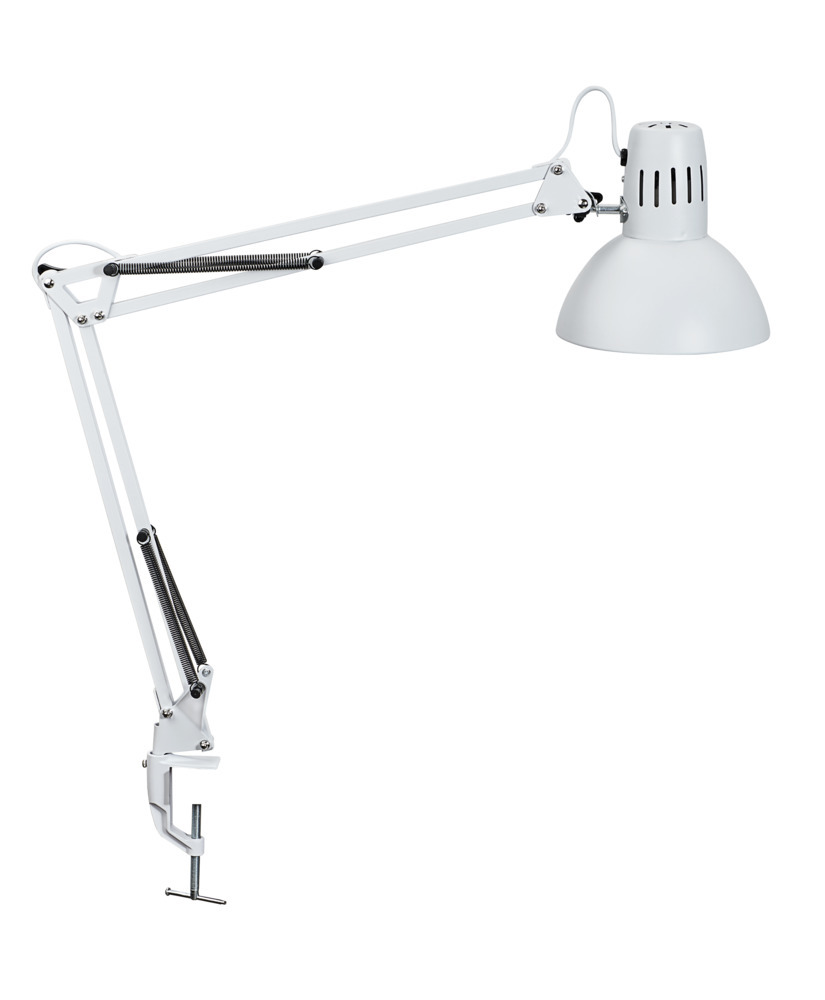Lampada da tavolo Dorala, lampadina a LED non inclusa, bianca