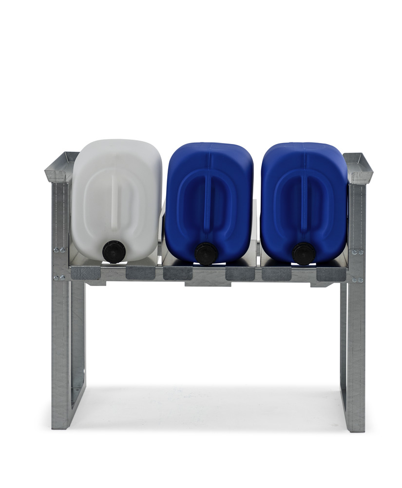 Canister rack for 3 x 20, 3 x 30 or 2 x 60 litre canisters, stackable, 1049 x 682 x 837 mm - 3