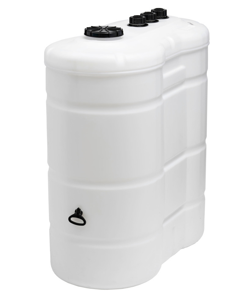 Double-walled plastic tank, 1500 litres, level indicator, venting, hand hole 240 mm - 1