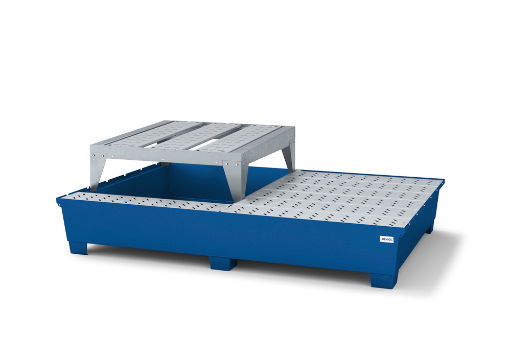 IBC Spill Containment Pallet - 2 IBC Totes - Includes Dispensing Platform with Stand - 2