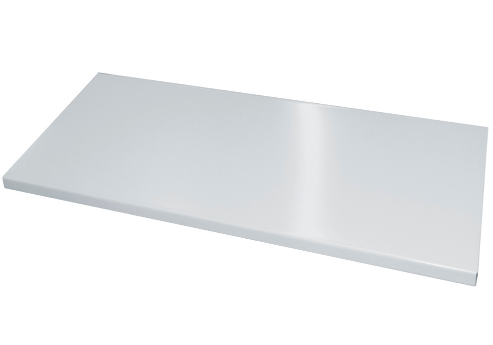 C+P shelf, painted, in steel, 596 x 428 x 24 mm, light grey