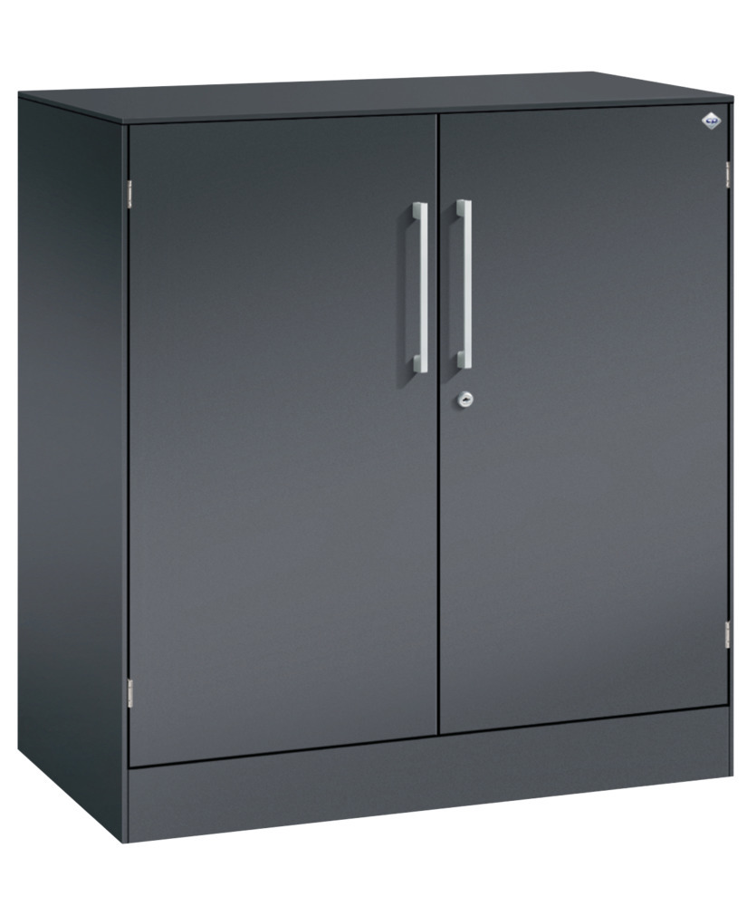 C+P wing door cabinet Asisto, sideboard, 800 x 435 x 897 mm, black grey - 1