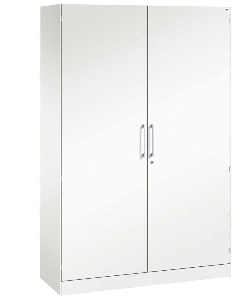 C+P wing door cabinet Asisto, 1200 x 435 x 1980 mm, white - 1