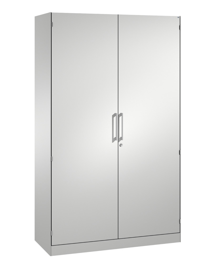 C+P wing door cabinet Asisto, 1200 x 435 x 1980 mm, light grey - 1