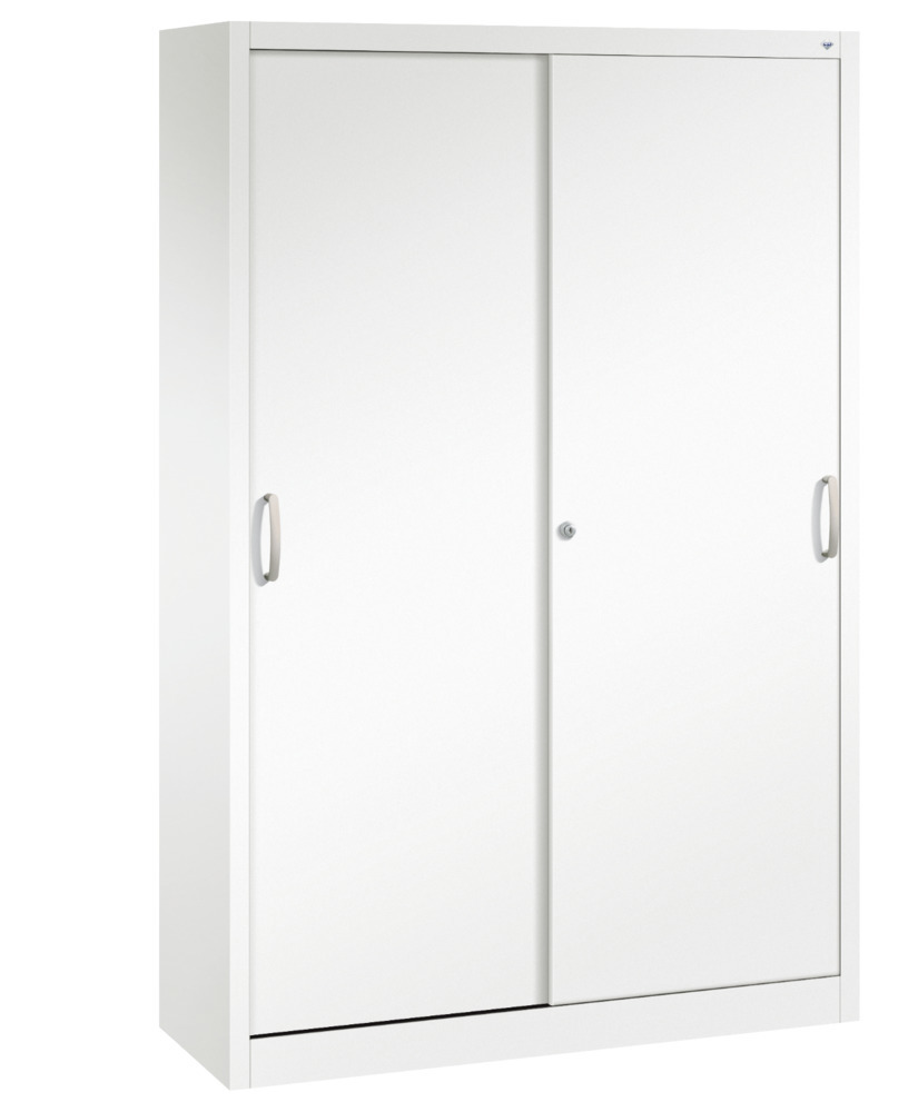 Armario de puertas correderas C+P Acurado, 1200 x 400 x 1950 mm, blanco - 1