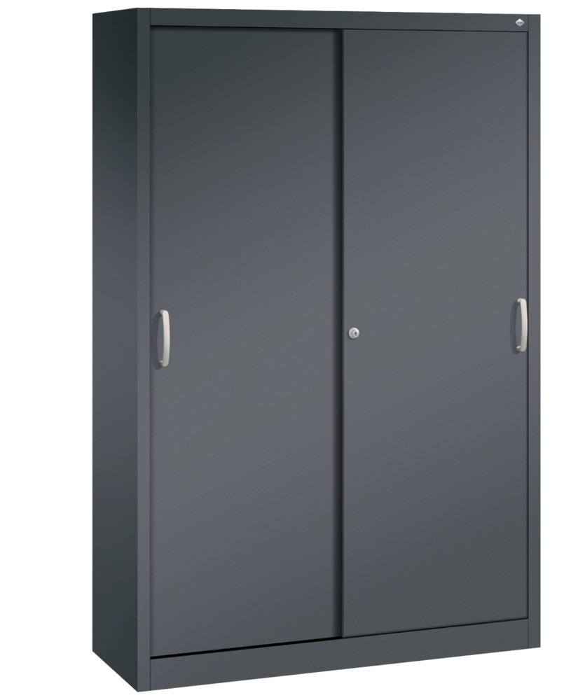 Armario de puertas correderas C+P Acurado, 1200 x 400 x 1950 mm , gris oscuro - 1