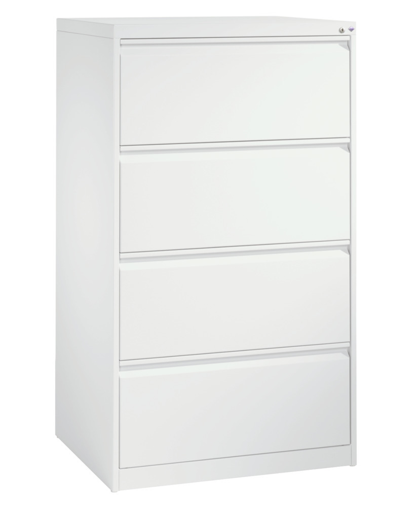 C+P drawer cabinet Acurado, suspension file drawer, 787 x 590 x 1357 mm, white - 1