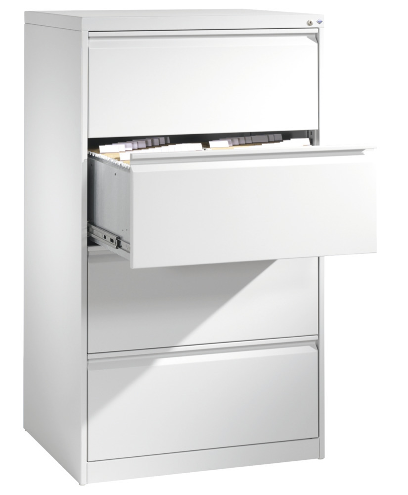 C+P drawer cabinet Acurado, suspension file drawer, 787 x 590 x 1357 mm, light grey - 3