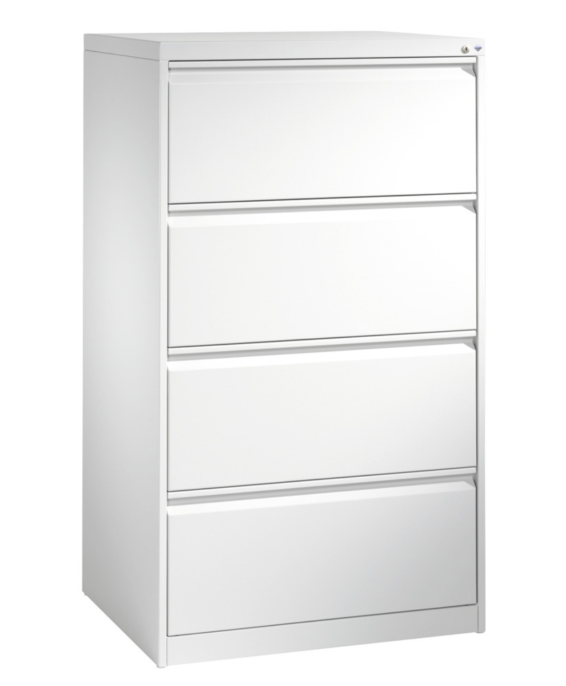 Armoire à tiroirs Acurado, pour dossiers suspendus, acier, 787 x 590 x 1357 mm, gris clair - 1