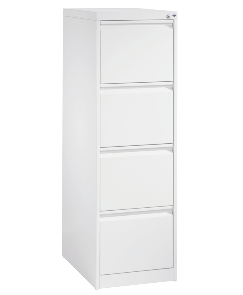 C+P drawer cabinet Acurado, for index cards, 433 x 590 x 1357 mm, white - 1
