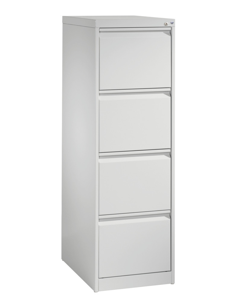 C+P drawer cabinet Acurado, for index cards, 433 x 590 x 1357 mm, light grey - 1
