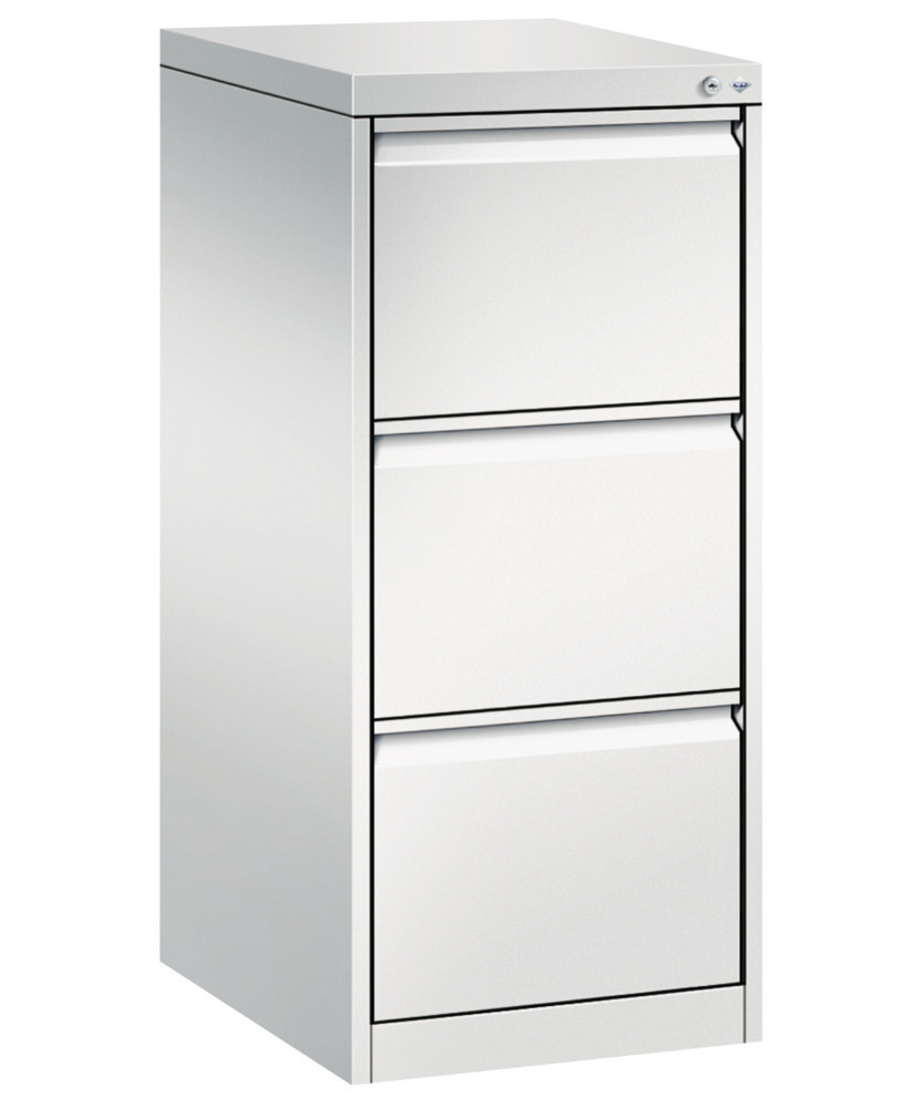 C+P drawer cabinet Acurado, suspension file drawer, 433 x 590 x 1045 mm, light grey - 1