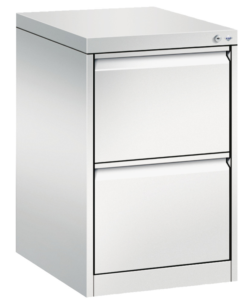 Armoire à tiroirs Classic, pour dossiers suspendus, acier, 433 x 590 x 733 mm, gris clair