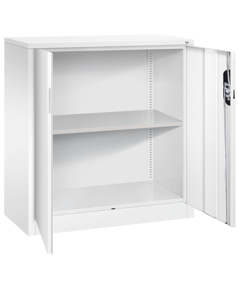 Armario auxiliar de puertas batientes C+P Acurado, 930 x 400 x 1000 mm, blanco - 2