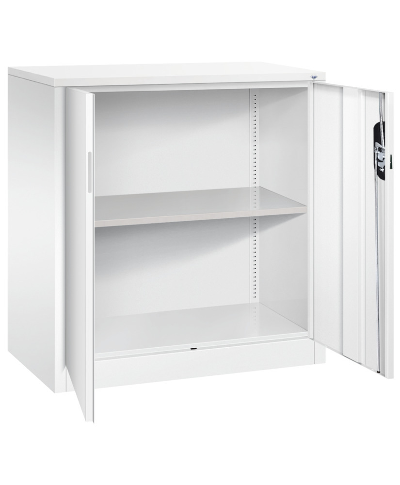 C+P wing door cabinet Acurado, side cabinet, 930 x 500 x 1000 mm, white - 2
