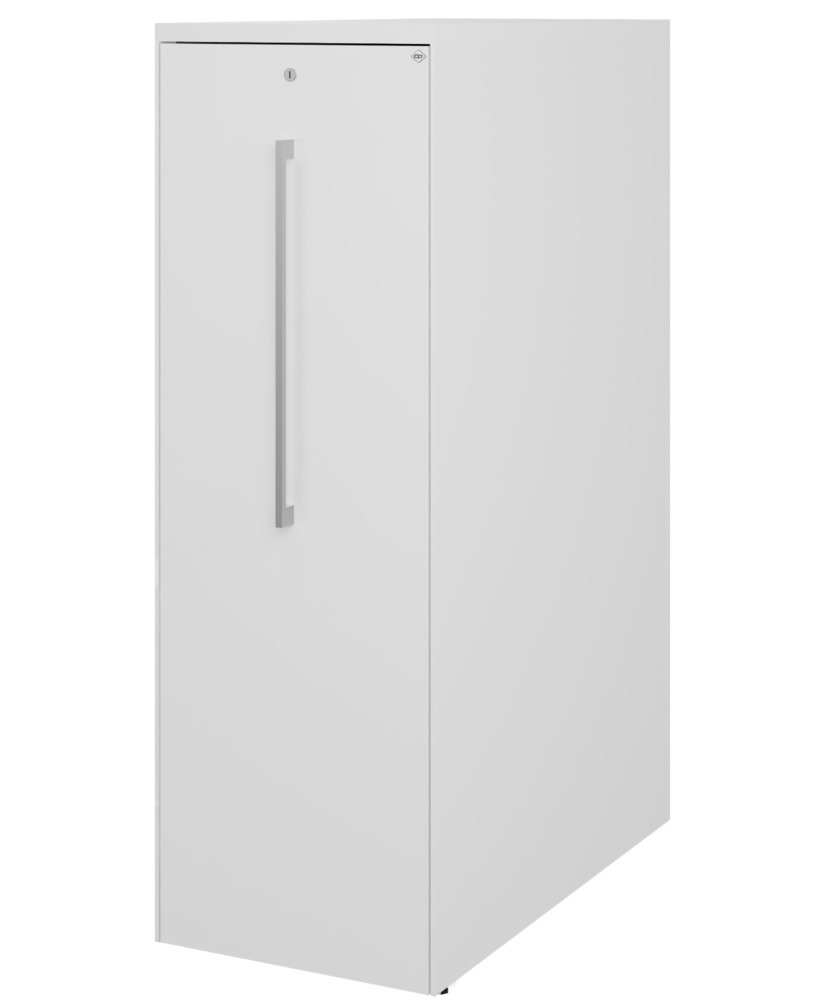 Armoire à tiroirs verticaux Asisto, acier, 430 x 800 x 1259 mm, blanc, gauche - 1