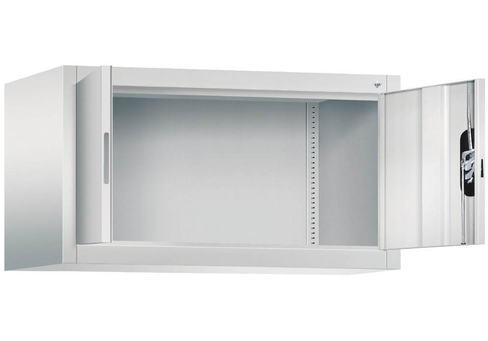 C+P wing door cabinet Acurado, top unit, 930 x 500 x 500 mm, light grey - 2