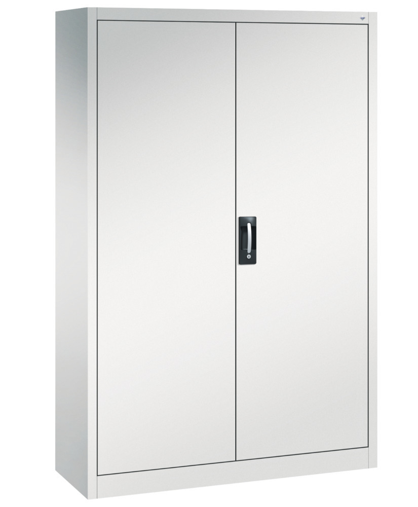 Armario de puertas batientes C+P Acurado, 1200 x 400 x 1950 mm, gris claro - 1