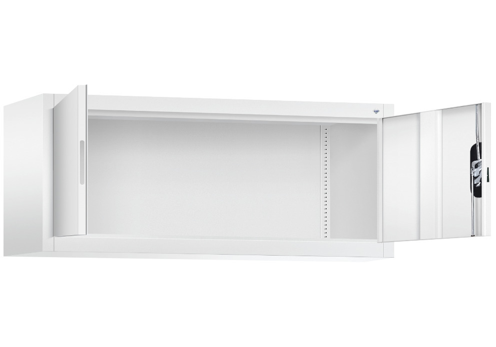 C+P wing door cabinet Acurado, top unit, 1200 x 400 x 500 mm, white - 2
