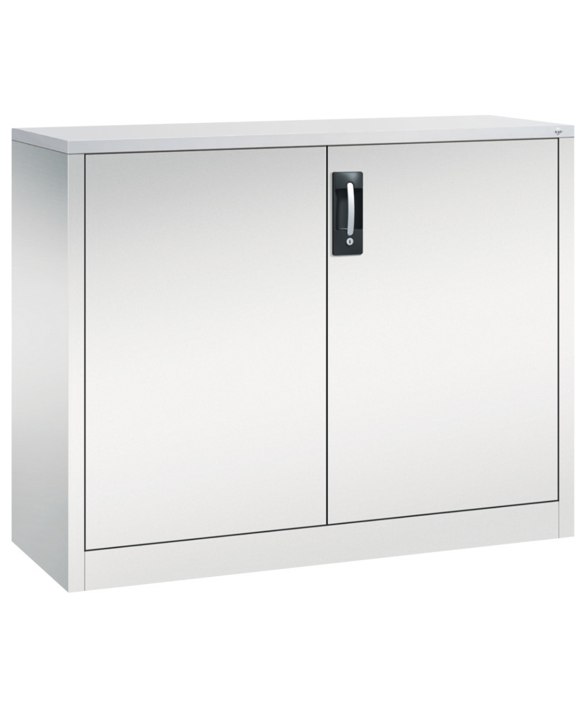 C+P wing door cabinet Acurado, side cabinet, 1200 x 400 x 1000 mm, light grey - 1