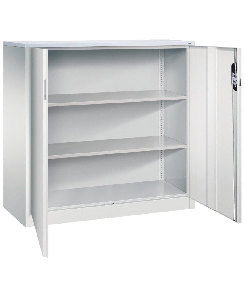 C+P wing door cabinet Acurado, side cabinet, 1200 x 500 x 1200 mm, light grey - 2