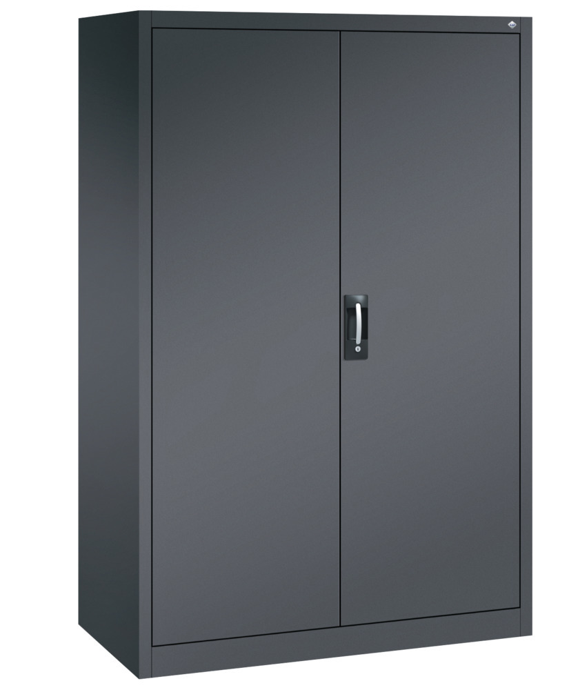 C+P wing door cabinet Acurado, 1200 x 600 x 1950 mm, black grey - 1