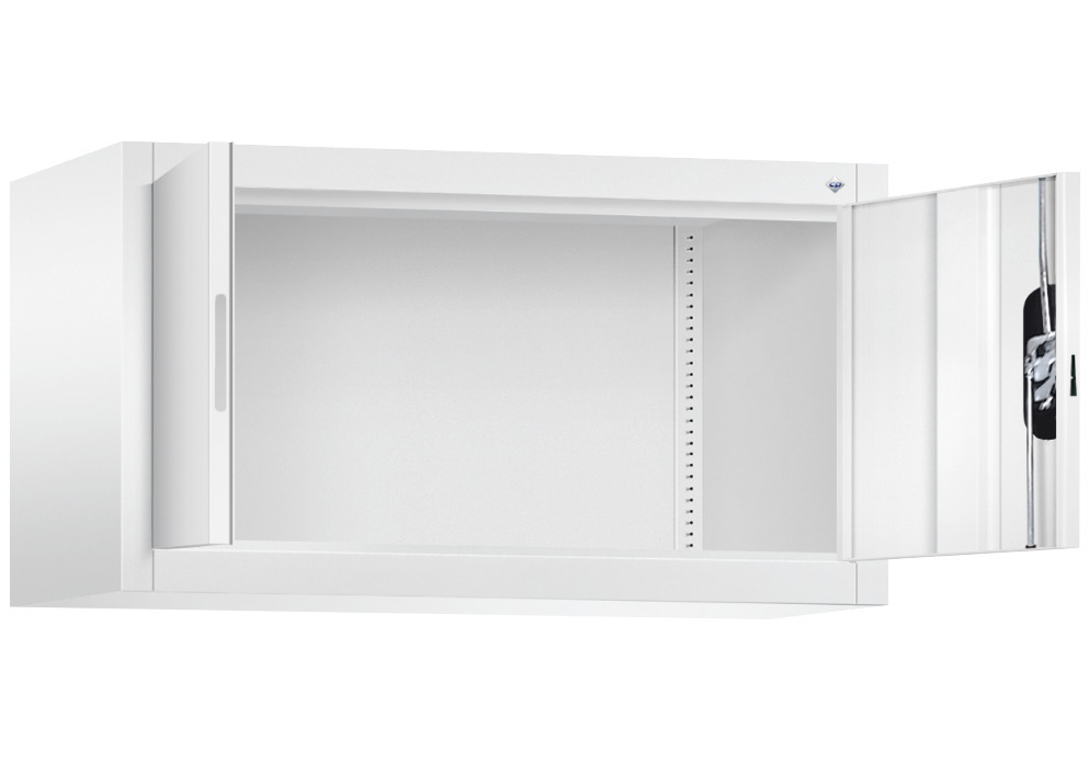 Armoire à portes battantes Acurado, comme rehausse, acier, 930 x 400 x 500 mm, blanche - 2