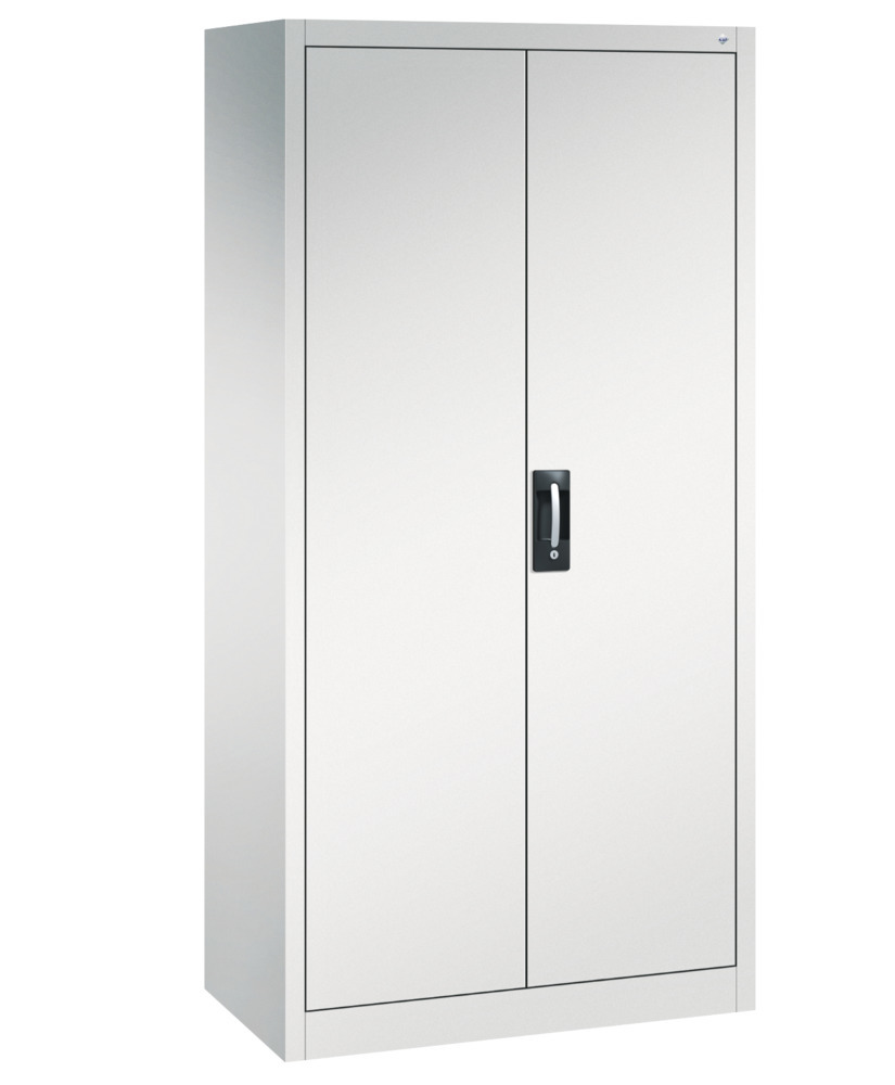 C+P wing door cabinet Acurado, 930 x 500 x 1950 mm, light grey - 1
