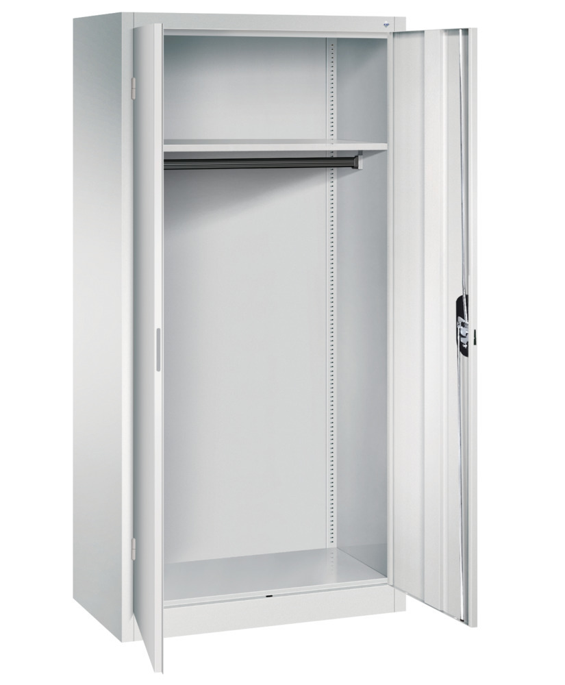 C+P wing door cabinet Acurado, wardrobe, 930 x 500 x 1950 mm, light grey - 2