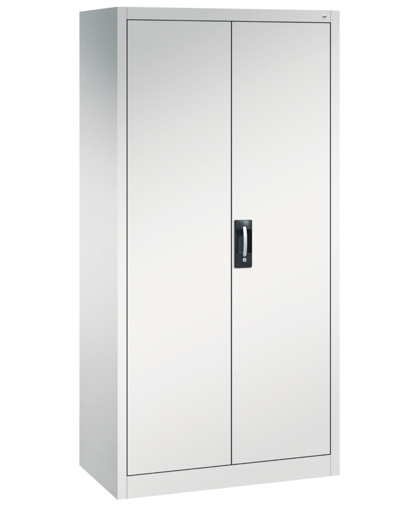 Kancelárska skriňa Acurado, krídlové dvere, pre spisy/odevy, 930 x 500 x 1950 mm, sivá - 1
