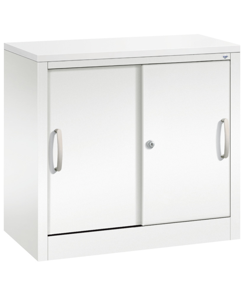 Armario aparador de puertas correderas C+P Acurado, 800 x 400 x 720 mm, blanco - 1