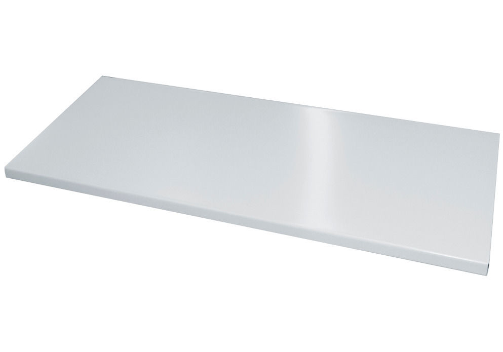 Estante en acero lacado C+P, 740 x 340 x 11 mm, gris claro, para ancho de armario de 1600 mm - 1