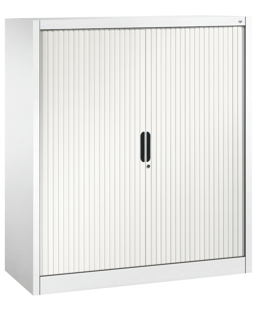Kancelárska skriňa Omnispace - Sideboard, zalamovacie dvere, 1200 x 420 x 1345 mm, biela - 1