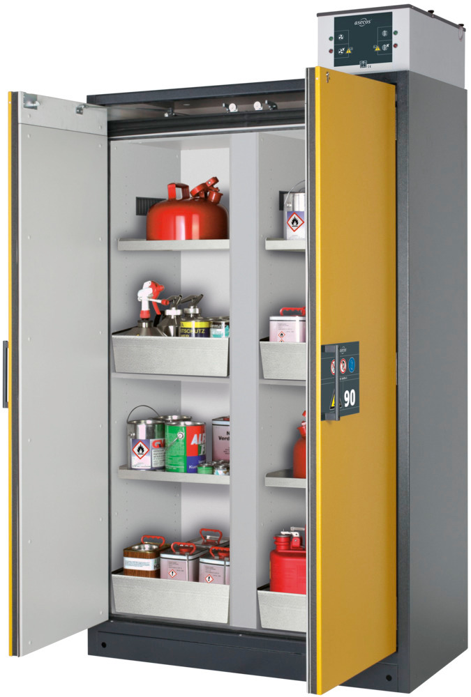 Armoire de sécurité incendie Q90.195.120.MM avec 4x VLB et 1x PDO laqué, blanc - 1